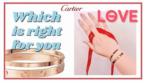 cartier love bracelet vs small